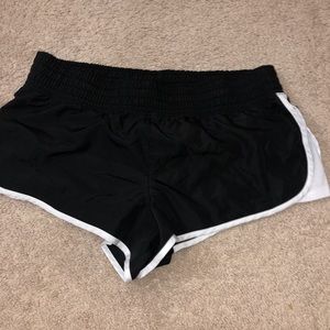 black workout shorts
